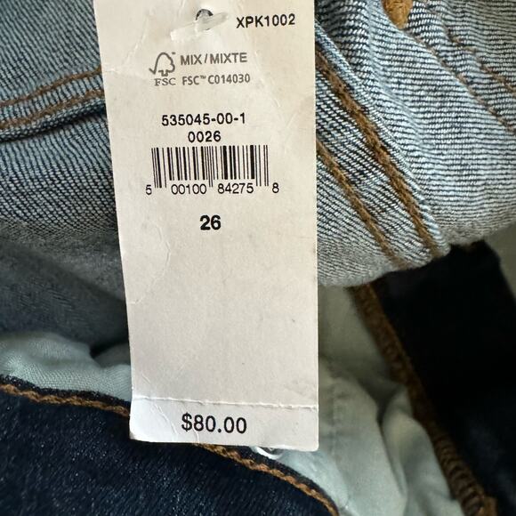 NWT Banana Republic Rigid Bootcut Jean Dark Wash Blue High Rise Womens Size 26/2 - Picture 9 of 13